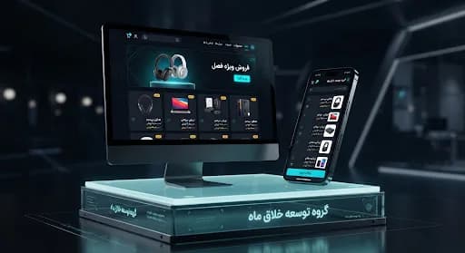 رابط فروشگاه آنلاین نیکو روی دسکتاپ و موبایل با گرید محصولات و دکمه‌های پرداخت فیروزه‌ای